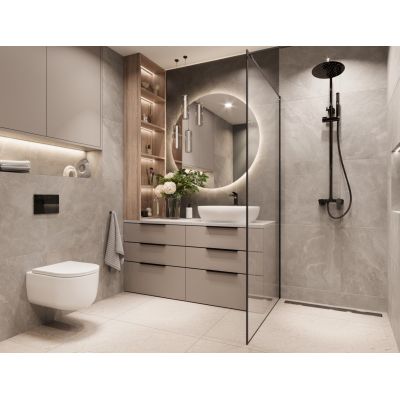 Invena Korfu miska WC z deską wolnoopadającą wisząca bez kołnierza spłukiwanie wirowe biały połysk CE-95-001