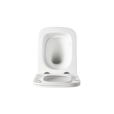 Invena Malaga miska WC z deską wolnoopadającą wisząca bez kołnierza spłukiwanie wirowe biały połysk CE-96-001