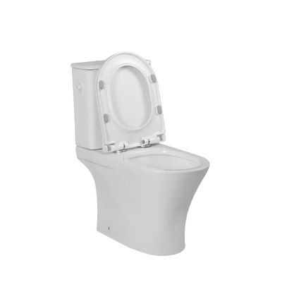 Invena Siros Plus QFS kompakt WC z deską wolnoopadającą ze spłukiwaniem wirowym biały CE-K1-P21