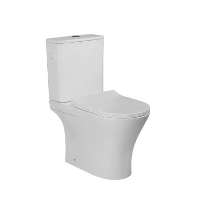 Invena Siros Plus QFS kompakt WC z deską wolnoopadającą ze spłukiwaniem wirowym biały CE-K1-P21