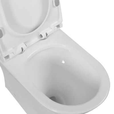 Invena Siros Plus QFS kompakt WC z deską wolnoopadającą ze spłukiwaniem wirowym biały CE-K1-P21