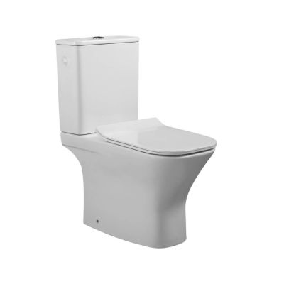 Invena Nyks Plus kompakt WC z deską wolnoopadającą ze spłukiwaniem wirowym biały CE-K1-P31