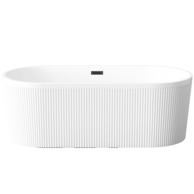 Invena Glamour wanna wolnostojąca 170x80 cm owalna biała AN-01-140