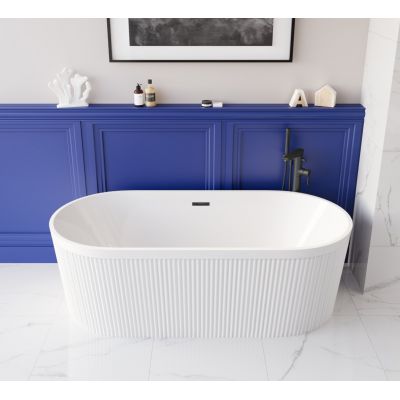 Invena Glamour wanna wolnostojąca 170x80 cm owalna biała AN-01-140