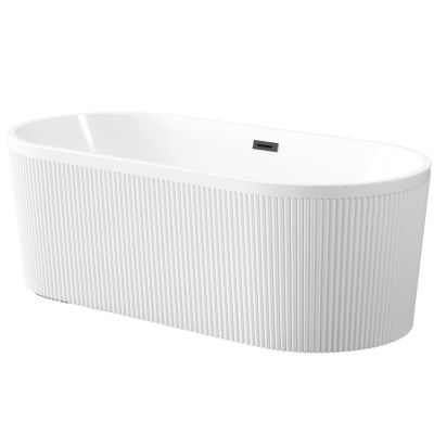 Invena Glamour wanna wolnostojąca 170x80 cm owalna biała AN-01-140