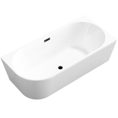 Invena Glamour wanna narożna 170x80 cm owalna biała AN-02-14P