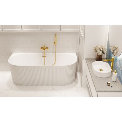 Invena Glamour wanna przyścienna 170x80 cm owalna biała AN-02-19U