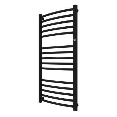 Instal Projekt Ambra R grzejnik łazienkowy drabinkowy 139x60 cm czarny mat AMBR-60/140C31