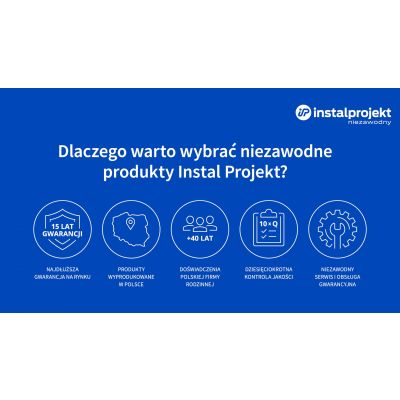 Instal Projekt Ambra Electro grzejnik elektryczny 68,2x50 cm biały połysk AMBRE-50/70+GH-03C1