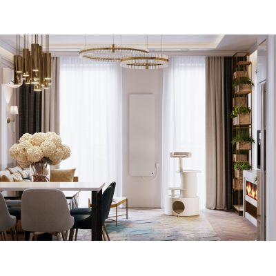 Instal Projekt Bionic Electro grzejnik elektryczny 159x48 cm biały połysk BIOE1-50/160