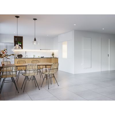 Instal Projekt Eos Electro grzejnik elektryczny 160,6x48,6 cm biały mat/biała szyba EOSE-50/160E34L04B