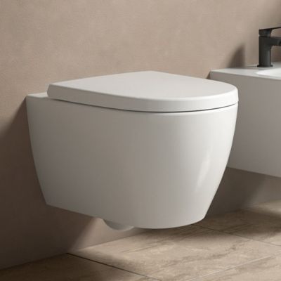 Ideal Standard i.Life O combi-Pack zestaw z deską wisząca bez kołnierza ze spłukiwaniem wirowym biały T572501