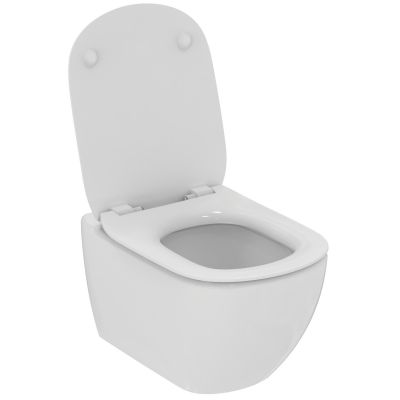 Zestaw Ideal Standard Tesi miska WC wisząca z deską wolnoopadającą białą (T007901,T352701)