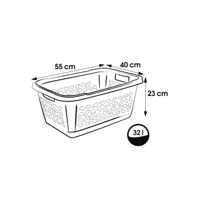 Keeeper Jost kosz na pranie 32 l nordic grey 1078013000000