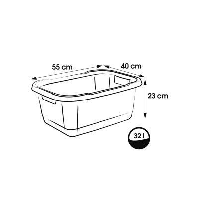 Keeeper Aenna wanna na pranie 32 l nordic grey 1078513000000