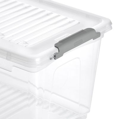 Keeeper Leonie pojemnik 28,5x18,5x16 cm przezroczysty-szary 1115700100000