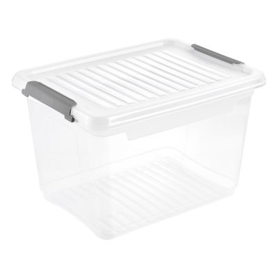 Keeeper Leonie pojemnik do przechowywania 37,5x18,5x23,5 cm przezroczysty-szary 1115900100000