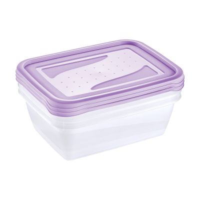 Keeeper Fredo Fresh pojemniki na żywność (3 szt) przezroczysty-fioletowy 3067552500000
