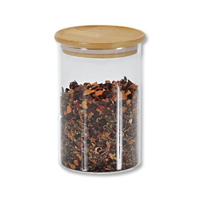 Kesper pojemnik do przechowywania 10x30 cm z pokrywą szkło/bambus 38011