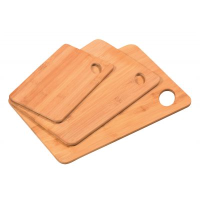 Kesper deska kuchenna 22,5x14,4 cm 3 szt zestaw do krojenia drewno bambusowe 58333