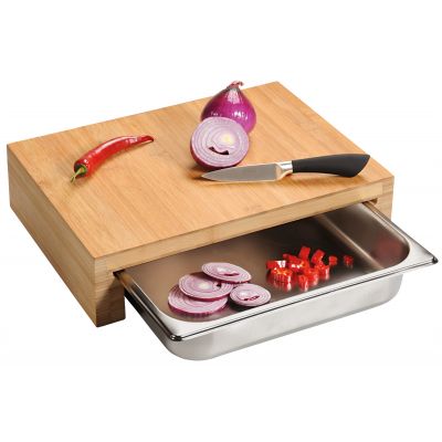 Kesper deska kuchenna 37,5x27,5 cm 1 szuflada drewno bambusowe 58354