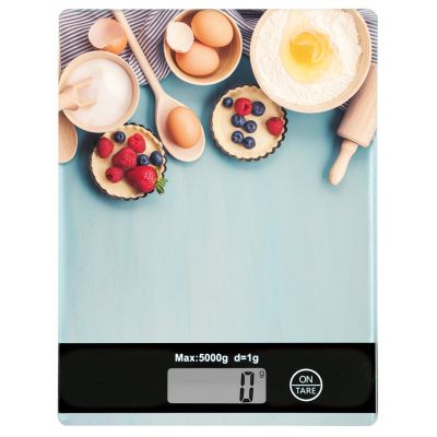 Kesper waga kuchenna cyfrowa szkło wzór śniadanie 70908