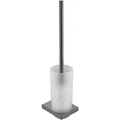 Keuco Edition 11 szczotka toaletowa ścienna szkło/chrom/czarny szczotkowany 11164139000