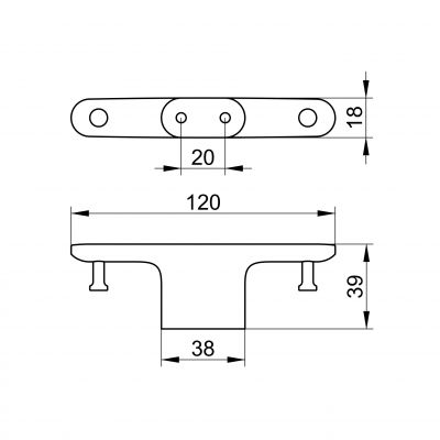 Keuco Edition 400 wieszak na ręcznik chrom 11515010000