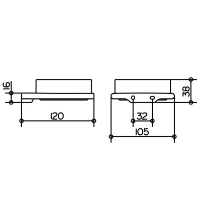 Keuco Edition 400 mydelniczka chrom/szkło 11549019000