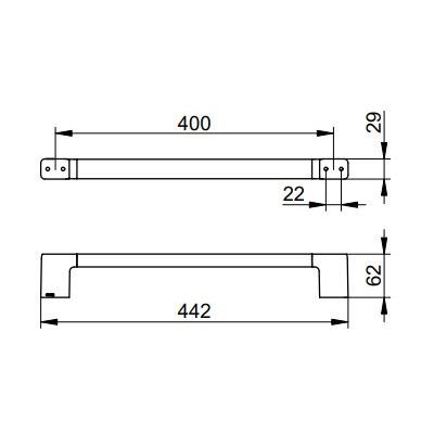 Keuco Collection Moll wieszak na ręcznik 40 cm chrom 12701010400