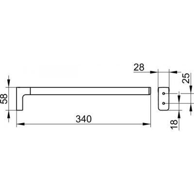 Keuco Collection Moll wieszak na ręcznik chrom 12722010000