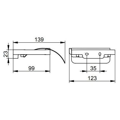 Keuco Collection Moll uchwyt na papier toaletowy tytan czarny szczotkowany 12760350000