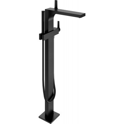 Keuco Edition 11 bateria wannowo-prysznicowa wolnostojąca czarny mat  51127370100