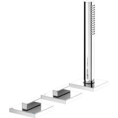 Keuco Edition 11 bateria wannowo-prysznicowa nawannowa nikiel szczotkowany 51130050500