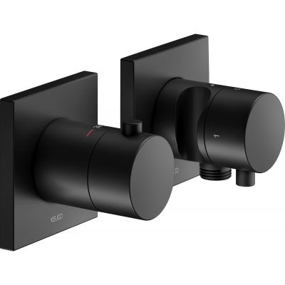 Keuco Edition 11 bateria prysznicowa termostatyczna podtynkowa czarny mat 51153371222