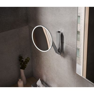 Keuco Cosmetic mirrors lusterko kosmetyczne 21,2x21,2 cm z podświetleniem 17612019004