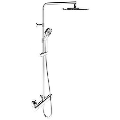 Keuco Plan blue zestaw prysznicowy ścienny termostatyczny z deszczownicą chrom 53926012321