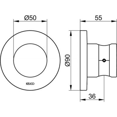Keuco IXMO uchwyt prysznicowy czarny mat 59591370001