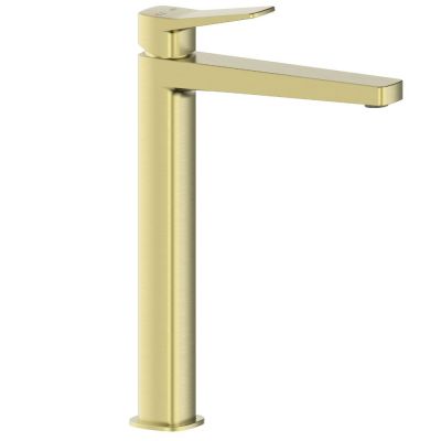 KFA Armatura Malaga bateria umywalkowa stojąca wysoka złoto szczotkowane 4522-712-31