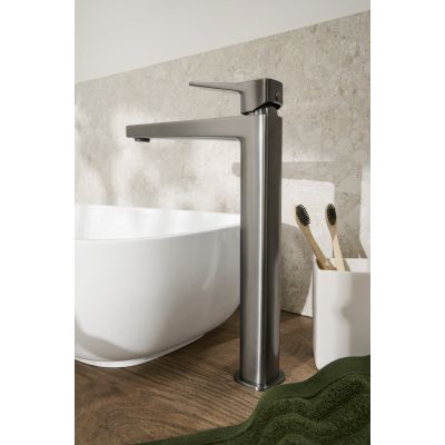 KFA Armatura Malaga bateria umywalkowa stojąca wysoka gun metal grey 4522-712-61