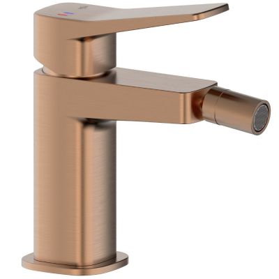 KFA Armatura Malaga bateria bidetowa stojąca różowe złoto szczotkowane 4527-015-34