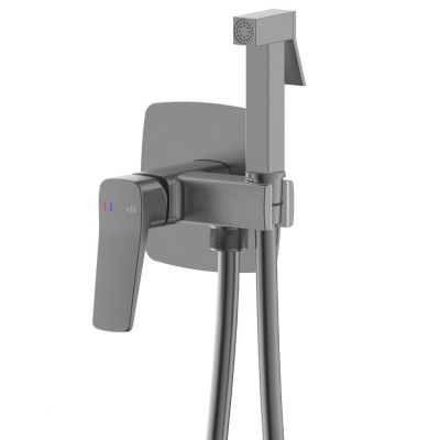 KFA Armatura Malaga bateria bidetowa podtynkowa gun metal grey 4529-512-61