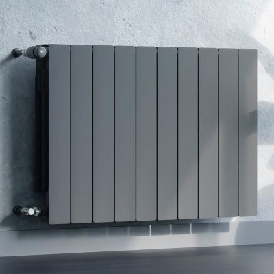 KFA Armatura ADR grzejnik pokojowy 57x32,2 cm podłączenie boczne grafitowy 763-040-61