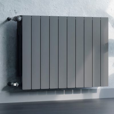 KFA Armatura ADR grzejnik pokojowy 57x64,4 cm podłączenie boczne grafitowy 763-080-61