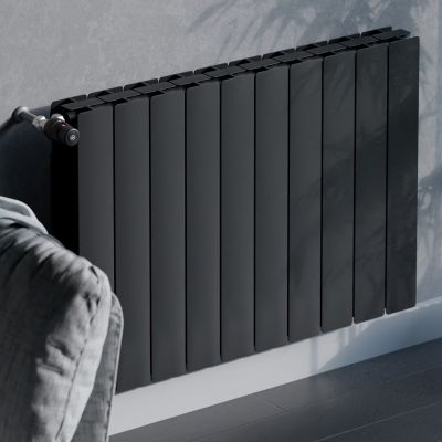 KFA Armatura ADR grzejnik pokojowy 57x96,6 cm podłączenie boczne czarny 763-120-81