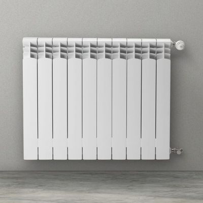 KFA Armatura ADR grzejnik pokojowy 67,2x48,3 cm podłączenie boczne aluminium 764-060-44