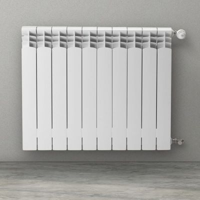 KFA Armatura ADR grzejnik pokojowy 67,2x64,4 cm podłączenie boczne biały 764-080-44