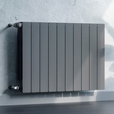 KFA Armatura ADR grzejnik pokojowy 67,2x64,4 cm podłączenie boczne grafitowy 764-080-61