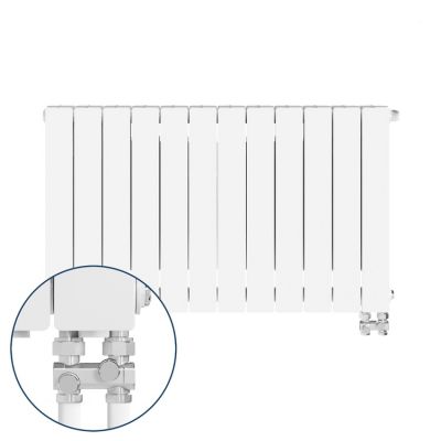 KFA Armatura ADR grzejnik pokojowy 57x96,6 cm podłączenie dolne biały 763-122-44