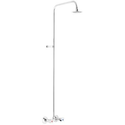 KFA Armatura Standard zestaw prysznicowy ścienny z deszczownicą chrom 306-711-00